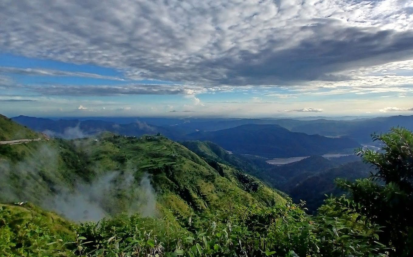 An overview of Bhaunkhal with the foothills of Himalayas in view - Saraca Resort & Spa, Corbett.